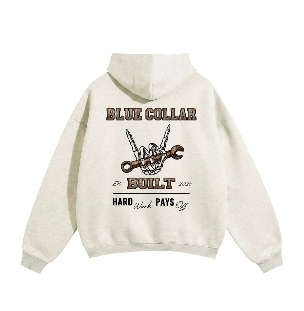 Blue Collar Built Oversized Hoodie