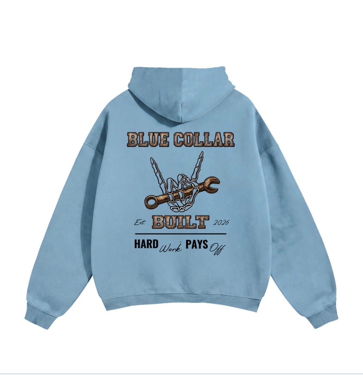 Blue Collar Built Oversized Hoodie