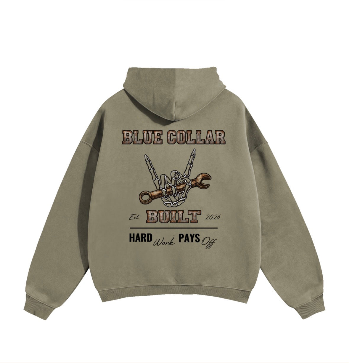 Blue Collar Built Oversized Hoodie