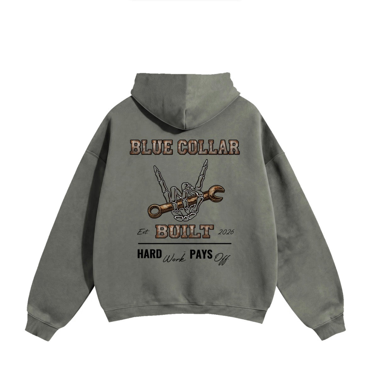 Blue Collar Built Oversized Hoodie