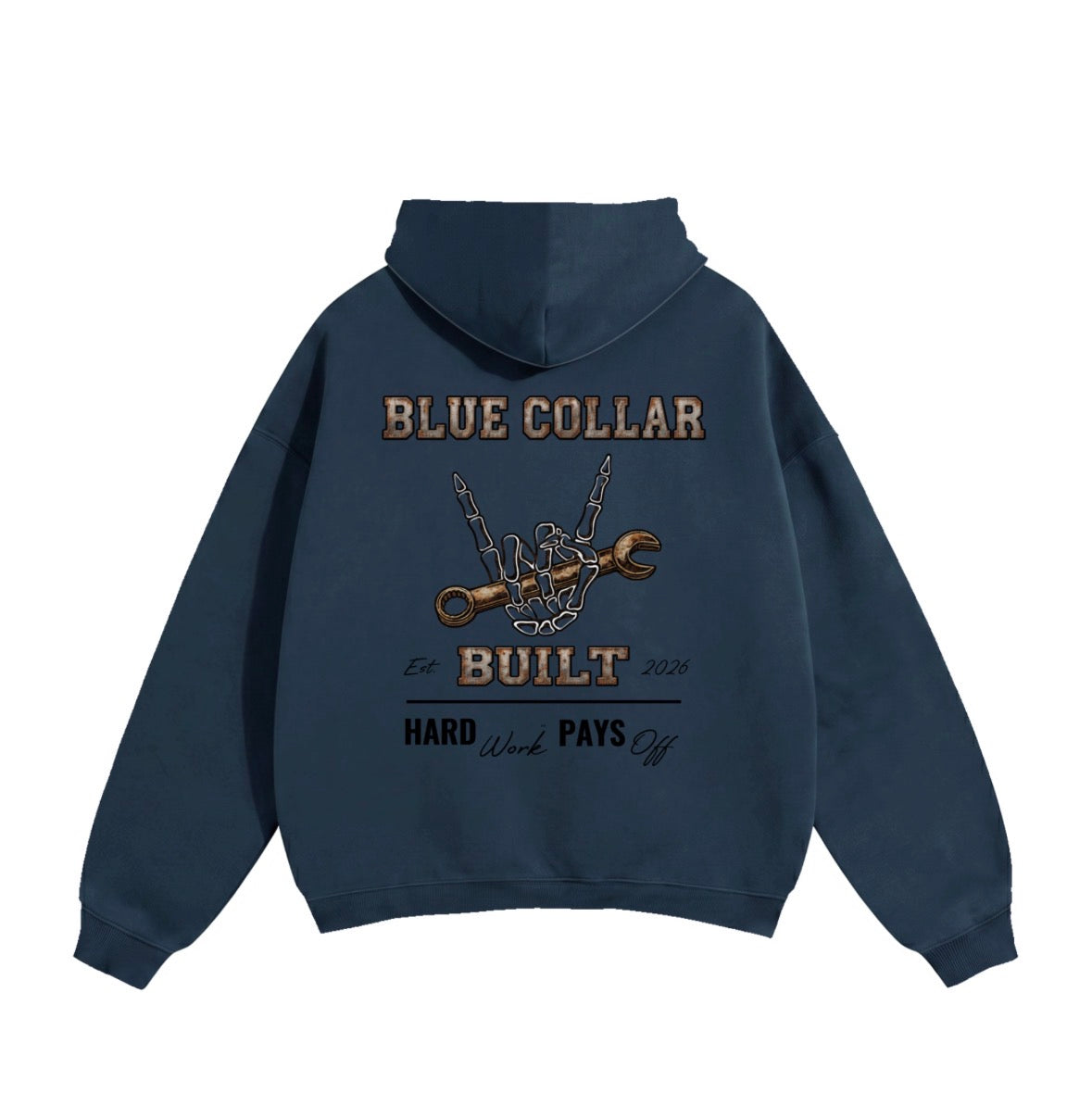 Blue Collar Built Oversized Hoodie