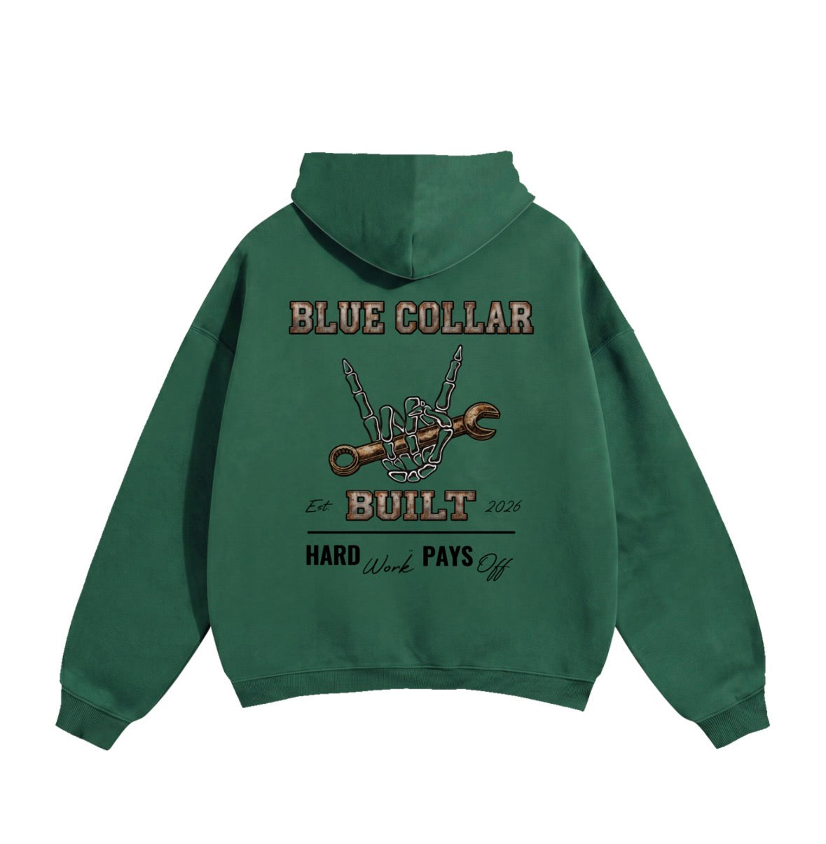 Blue Collar Built Oversized Hoodie