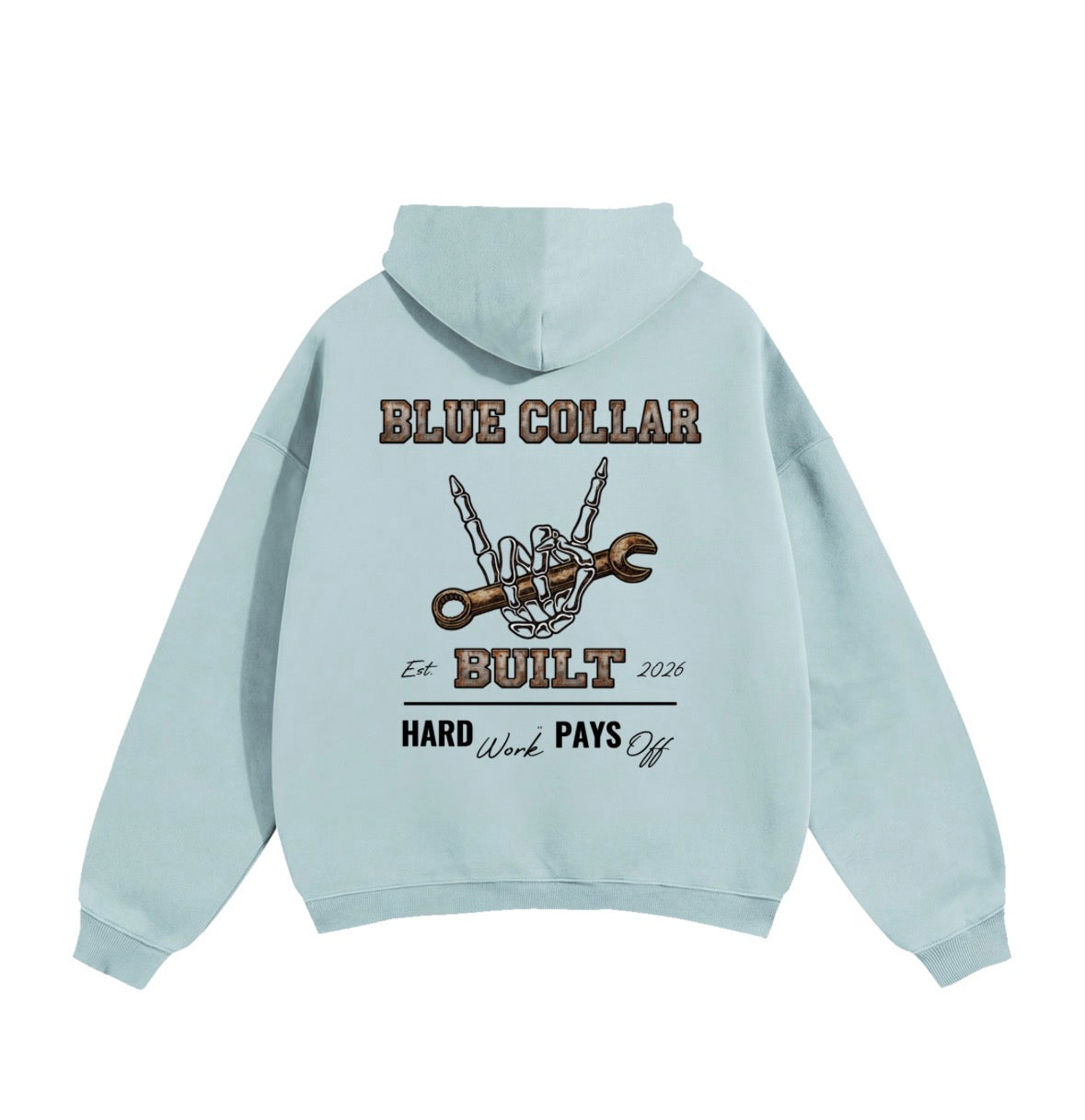 Blue Collar Built Oversized Hoodie