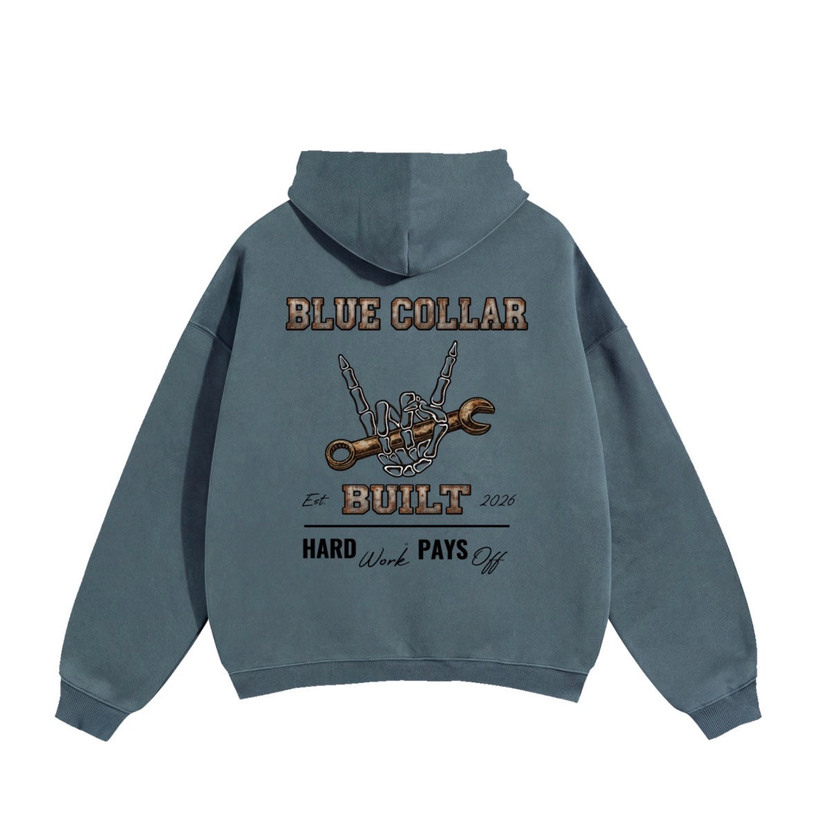 Blue Collar Built Oversized Hoodie