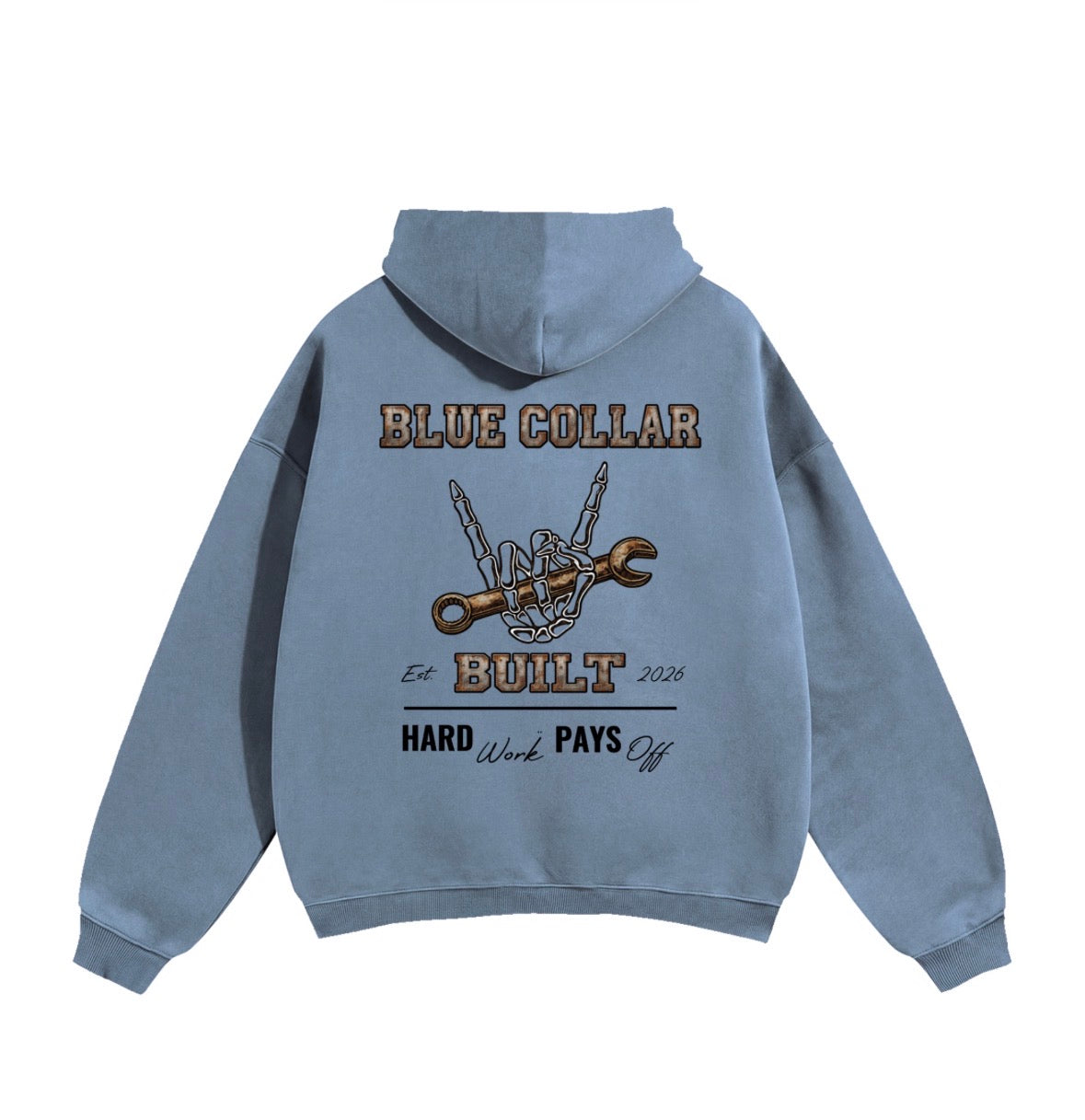 Blue Collar Built Oversized Hoodie